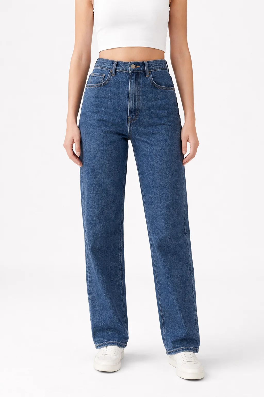 spodnie damskie  - Straight Jean