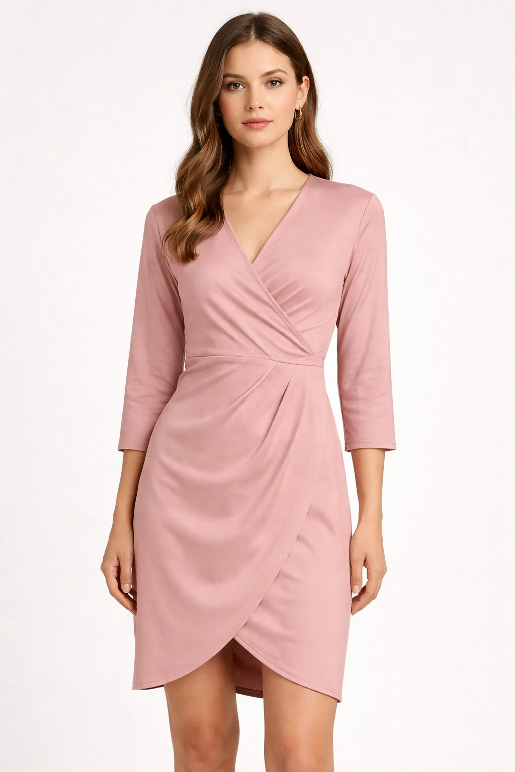 sukienka damska  - Pleated wrap dress